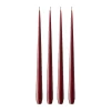 Ester & erik kaars 4-pack mat, Deep wine 44/2, 42 cm< Kaarsen