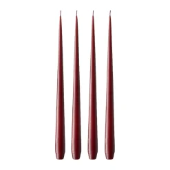 Ester & erik kaars 4-pack mat, Deep wine 44/2, 42 cm< Kaarsen