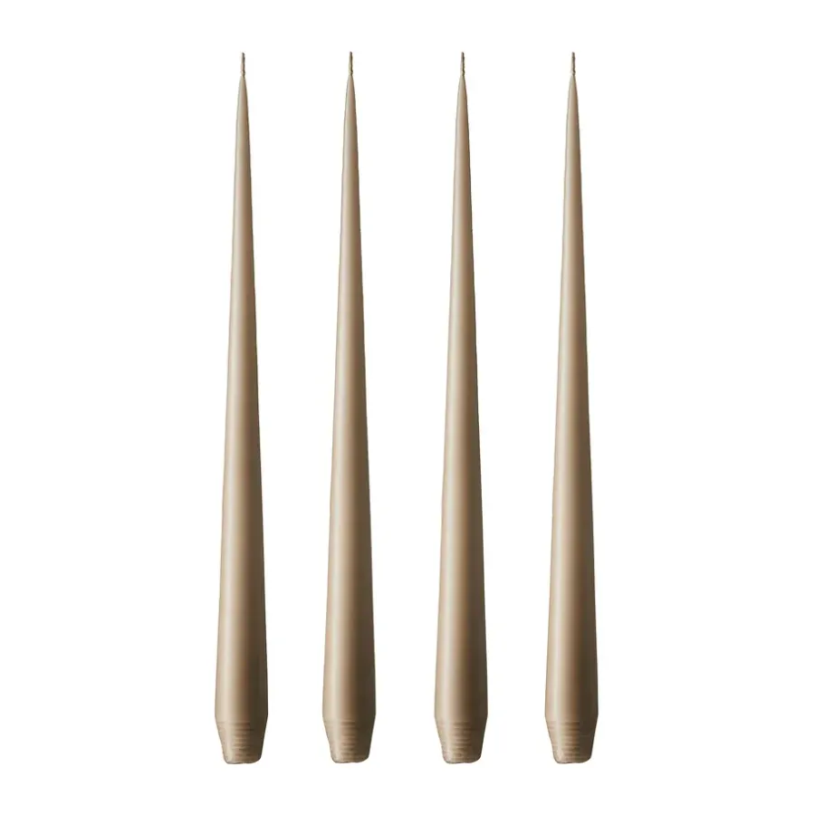 Ester & erik kaars 4-pack mat, nougat note, 42 cm< Kaarsen