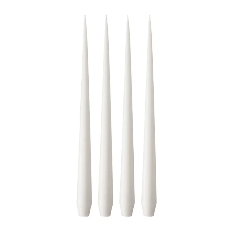 Ester & erik kaars 4-pack mat, White ash 21, 42 cm< Kaarsen