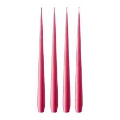 Ester & erik kaars 4-pack mat, Deep pink 41/2, 42 cm< Kaarsen