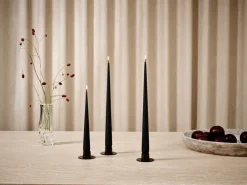 Ester & erik kaars 4-pack mat, Velvet matt black 95, 42 cm< Kaarsen