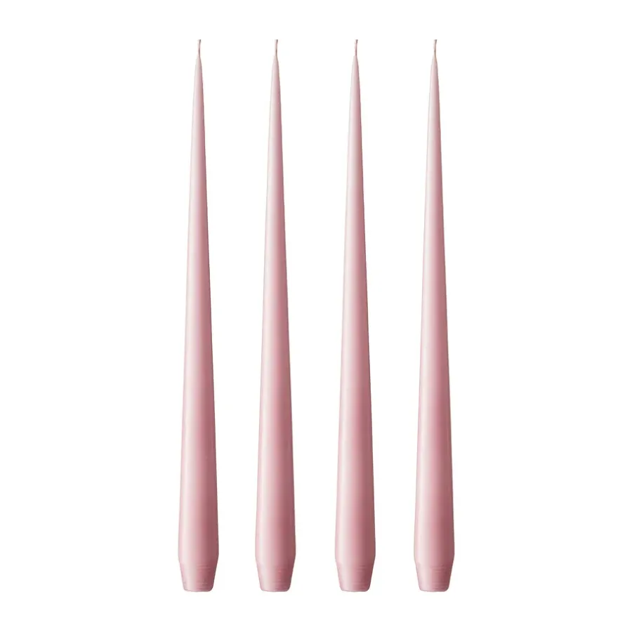 Ester & erik kaars 4-pack mat, old rose, 42 cm< Kaarsen