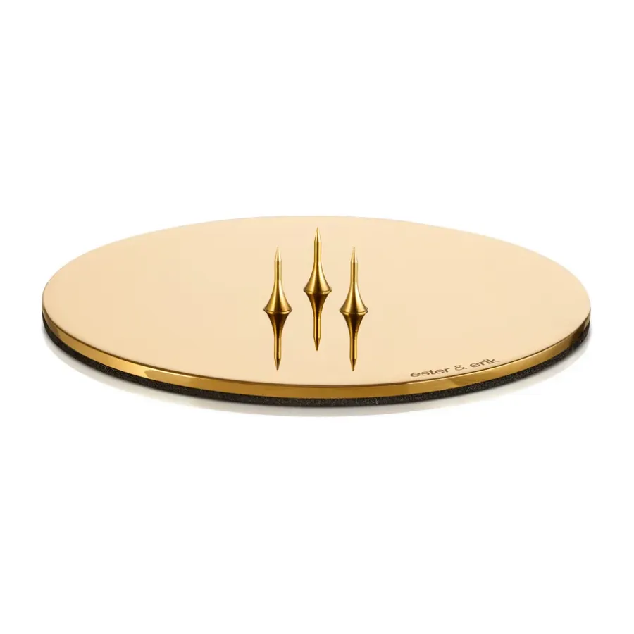 Ester & erik kaarsenhouder Ø9 cm glanzend, Goud< Kaarsenhouders & Kaarsenborden
