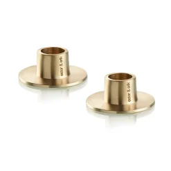 Ester & erik kandelaar mat 2-pack, Goud< Kandelaars