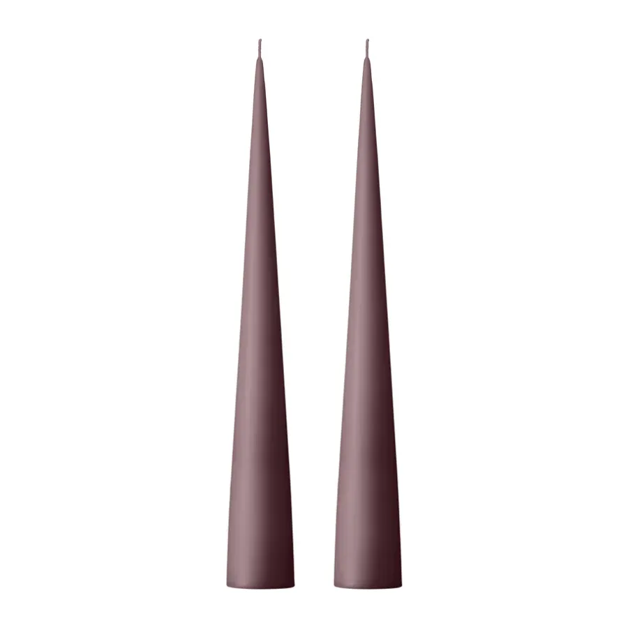 Ester & erik kegelkaars 37 cm 2-pack mat, Winter rose 84< Kaarsen
