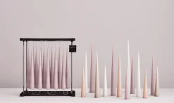 Ester & erik kegelkaars 37 cm 2-pack mat, Melon sorbet 19< Kaarsen