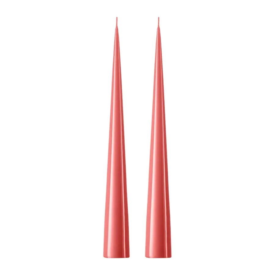 Ester & erik kegelkaars 37 cm 2-pack gelakt, Coral reef 26< Kaarsen