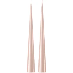 Ester & erik kegelkaars 37 cm 2-pack gelakt, Rosewater 51-0< Kaarsen