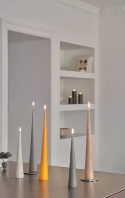 Ester & erik kegelkaars 37 cm 2-pack mat, 85 Mango< Kaarsen