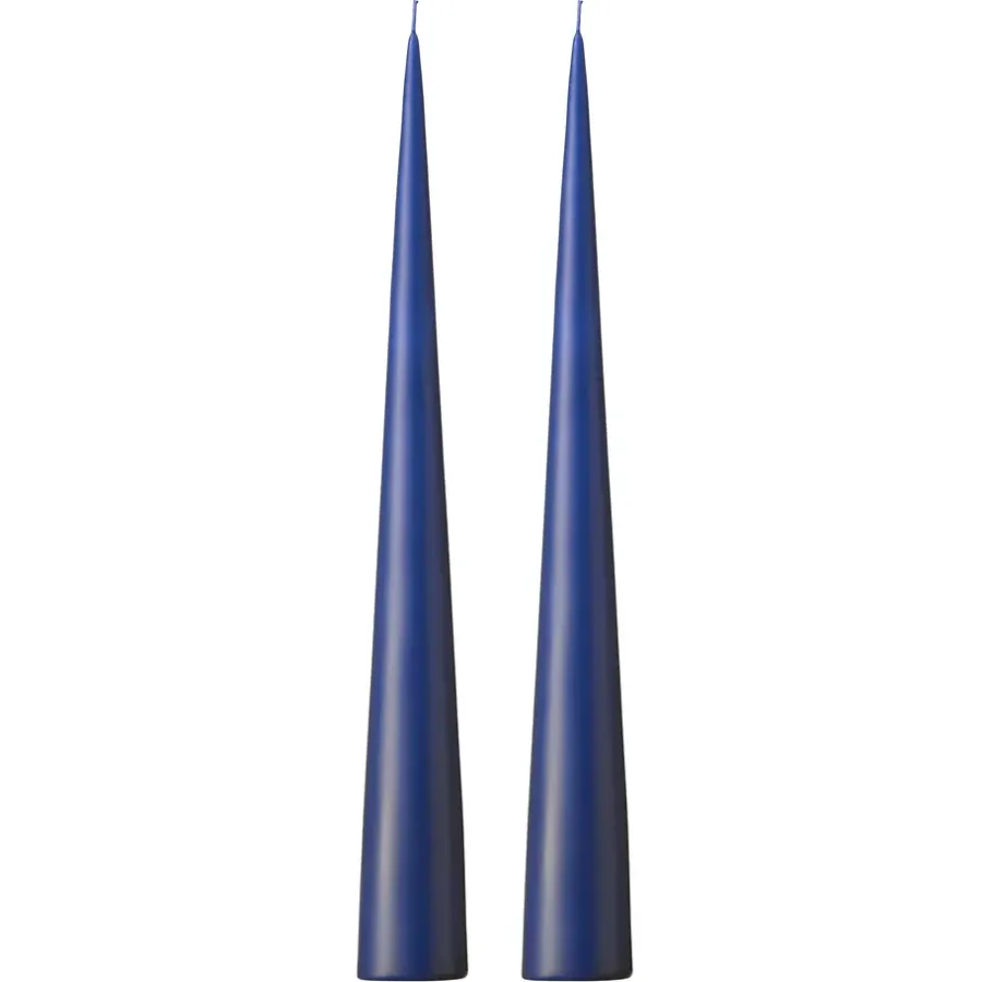 Ester & erik kegelkaars 37 cm 2-pack mat, Royal navy 28< Kaarsen