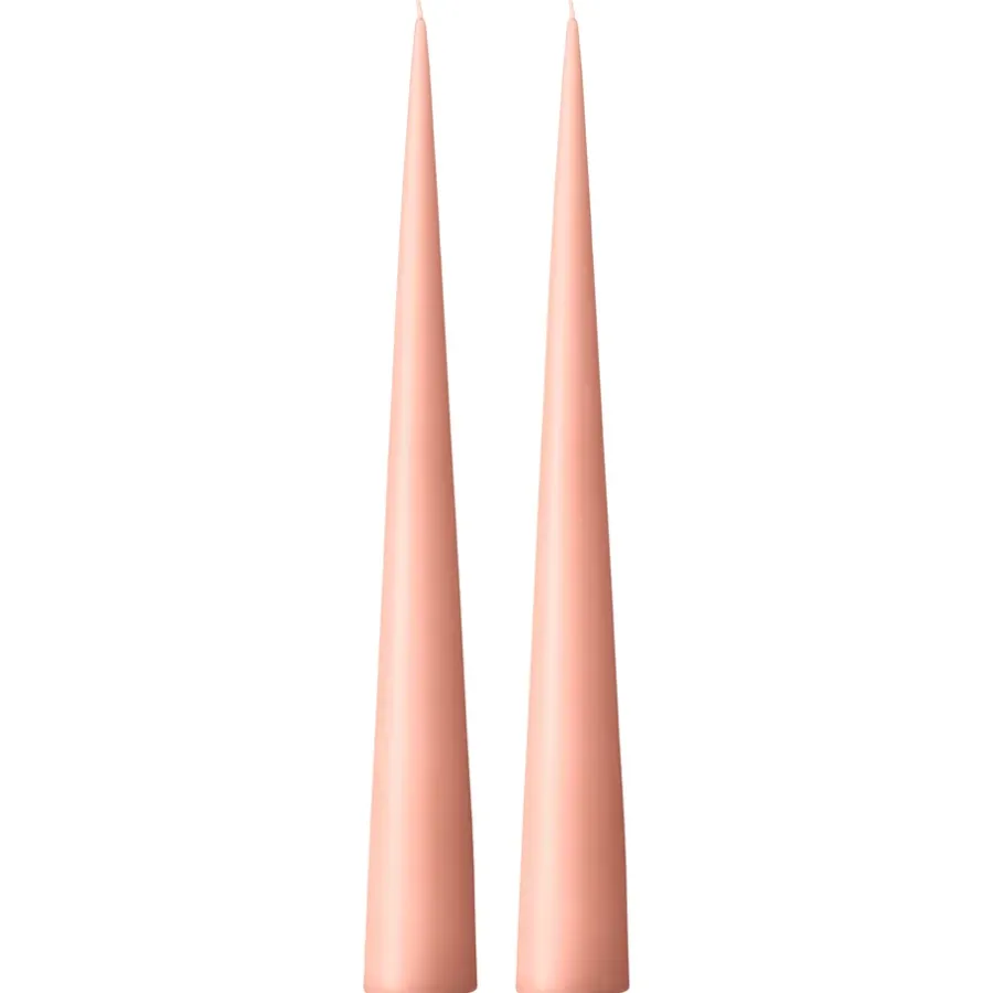 Ester & erik kegelkaars 37 cm 2-pack mat, Rosy caramel 20< Kaarsen