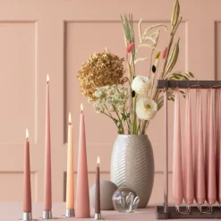 Ester & erik kegelkaars 37 cm 2-pack mat, Rosy caramel 20< Kaarsen