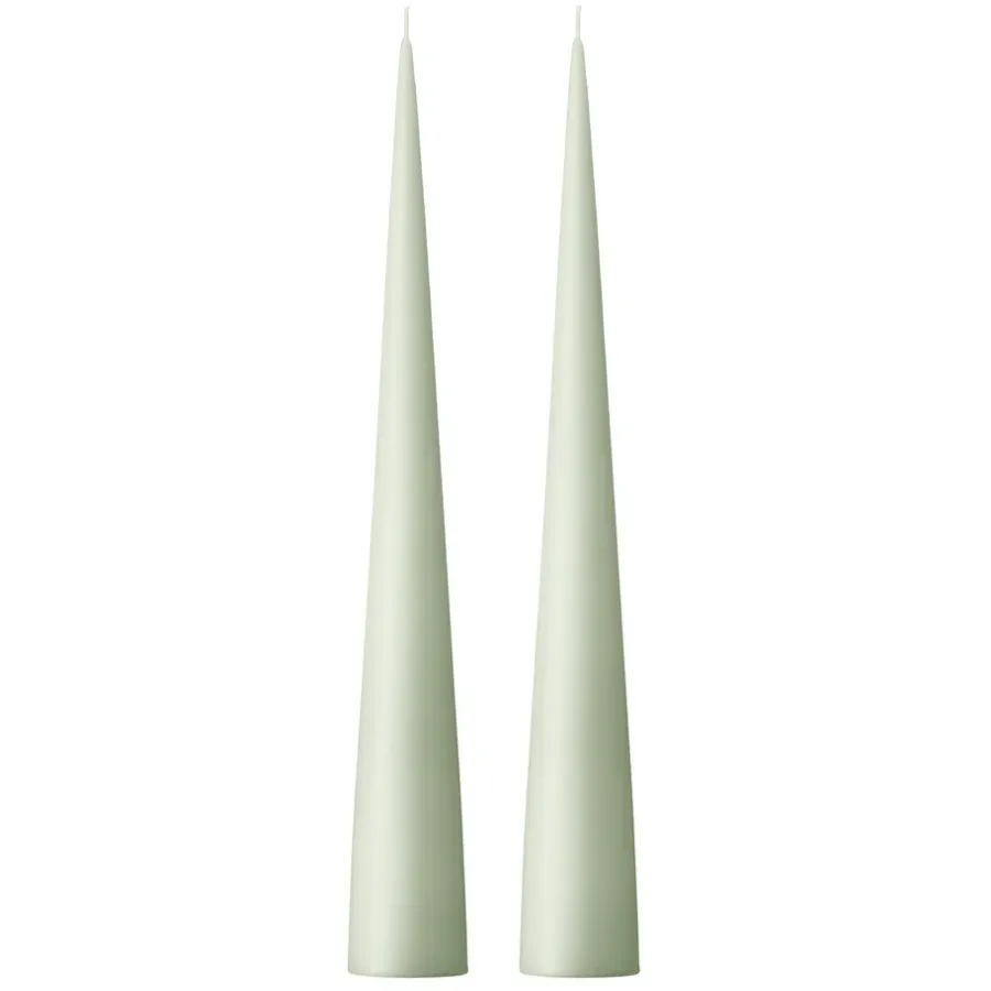Ester & erik kegelkaars 37 cm 2-pack mat, Water mint 03< Kaarsen