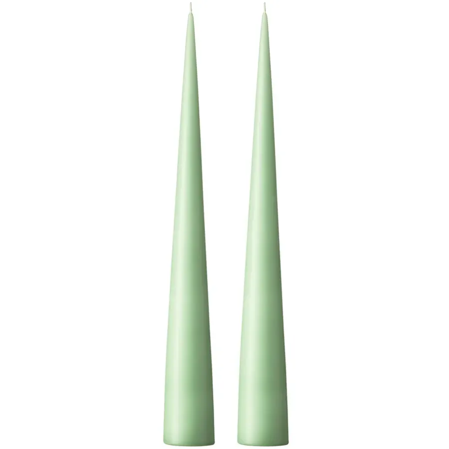Ester & erik kegelkaars 37 cm 2-pack mat, Eucalyptus 66< Kaarsen