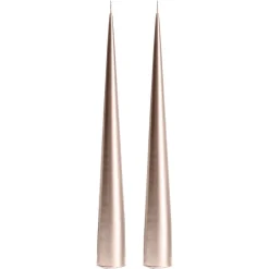 Ester & erik kegelkaars 34 cm 2-pack metallic, Champagne 94< Kaarsen
