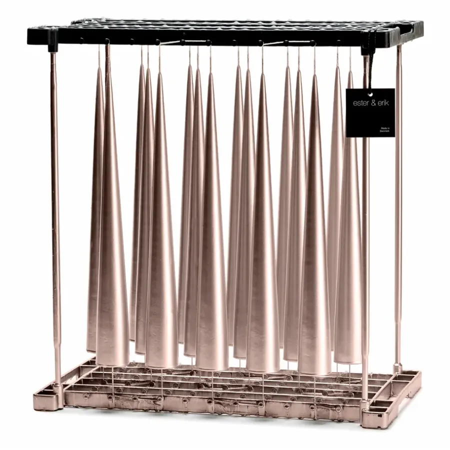 Ester & erik kegelkaars 34 cm 2-pack metallic, Champagne 94< Kaarsen