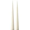 Ester & erik kegelkaars 37 cm 2-pack gelakt, Ivory 06-0< Kaarsen