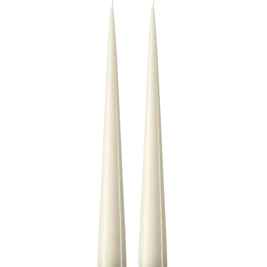 Ester & erik kegelkaars 37 cm 2-pack gelakt, Ivory 06-0< Kaarsen