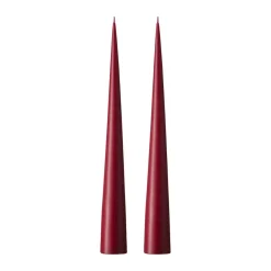 Ester & erik kegelkaars 37 cm 2-pack mat, Deep wine 44/2< Kaarsen