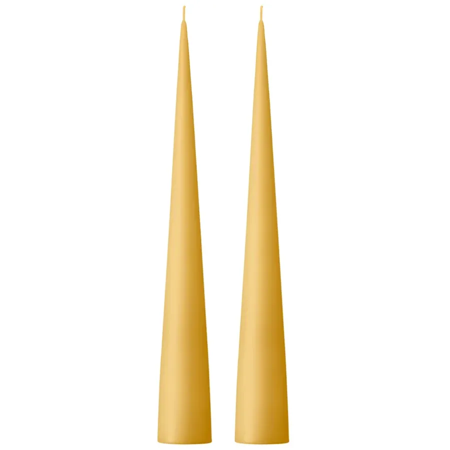 Ester & erik kegelkaars 37 cm 2-pack mat, Beige 14/2< Kaarsen