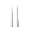 Ester & erik kegelkaars 37 cm 2-pack mat, White ash 21< Kaarsen