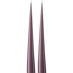Ester & erik kegelkaars 37 cm 2-pack gelakt, Muted mauve 42-0< Kaarsen