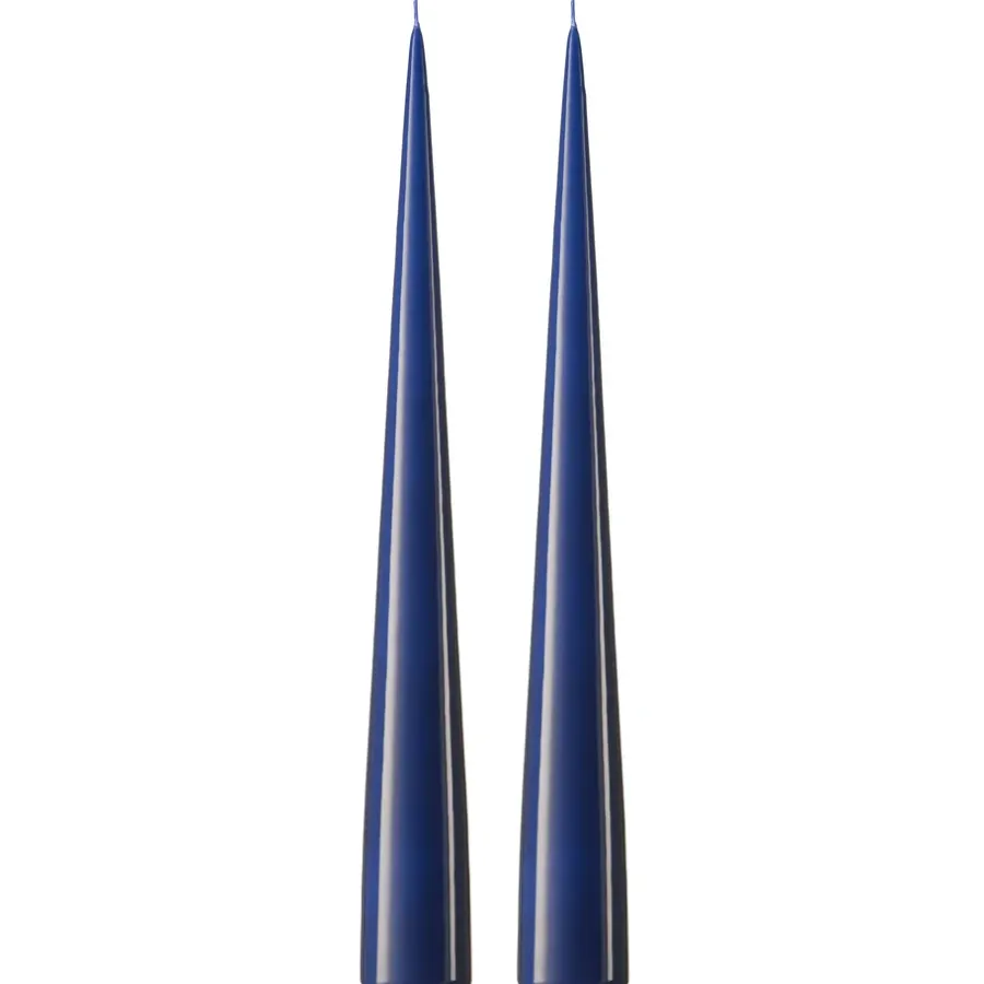 Ester & erik kegelkaars 37 cm 2-pack gelakt, Royal navy 28-0< Kaarsen