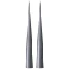 Ester & erik kegelkaars 37 cm 2-pack mat, Dark slate 74< Kaarsen