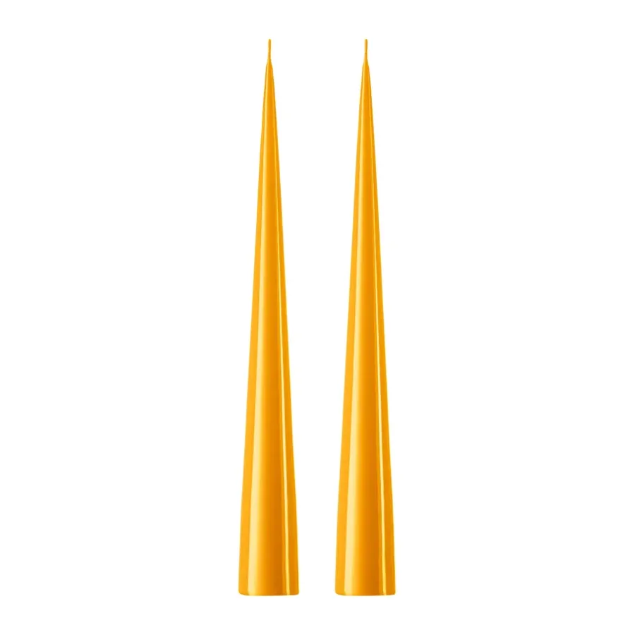 Ester & erik kegelkaars 37 cm 2-pack gelakt, 85 Mango< Kaarsen
