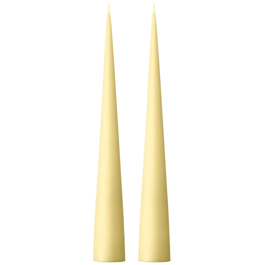 Ester & erik kegelkaars 37 cm 2-pack mat, Buttermilk 17< Kaarsen