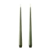 Ester & erik taper kaars LED 2-pack, 70 Green Soil , 30 cm< Led-Kaarsen
