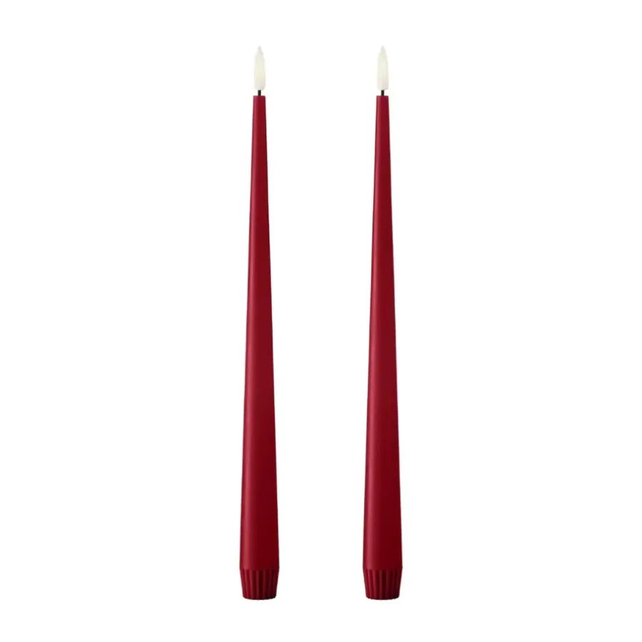 Ester & erik taper kaars LED 2-pack, 36 Winter Berry , 30 cm< Led-Kaarsen