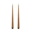 Ester & erik taper kaars LED 2-pack, 23 Raw Toffee , 30 cm< Led-Kaarsen