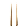 Ester & erik taper kaars LED 2-pack, 27 Almond butter , 30 cm< Led-Kaarsen