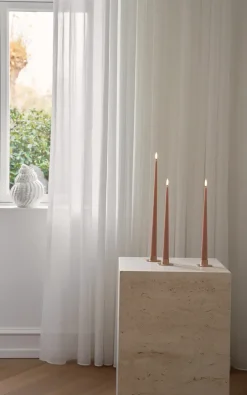 Ester & erik taper kaars LED 2-pack, 20 Rosy caramel, 40 cm< Led-Kaarsen