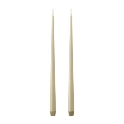 Ester & erik taper kaars LED 2-pack, 14 Pale ginger, 40 cm< Led-Kaarsen