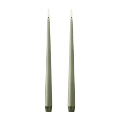 Ester & erik taper kaars LED 2-pack, 69 Artichoke , 30 cm< Led-Kaarsen