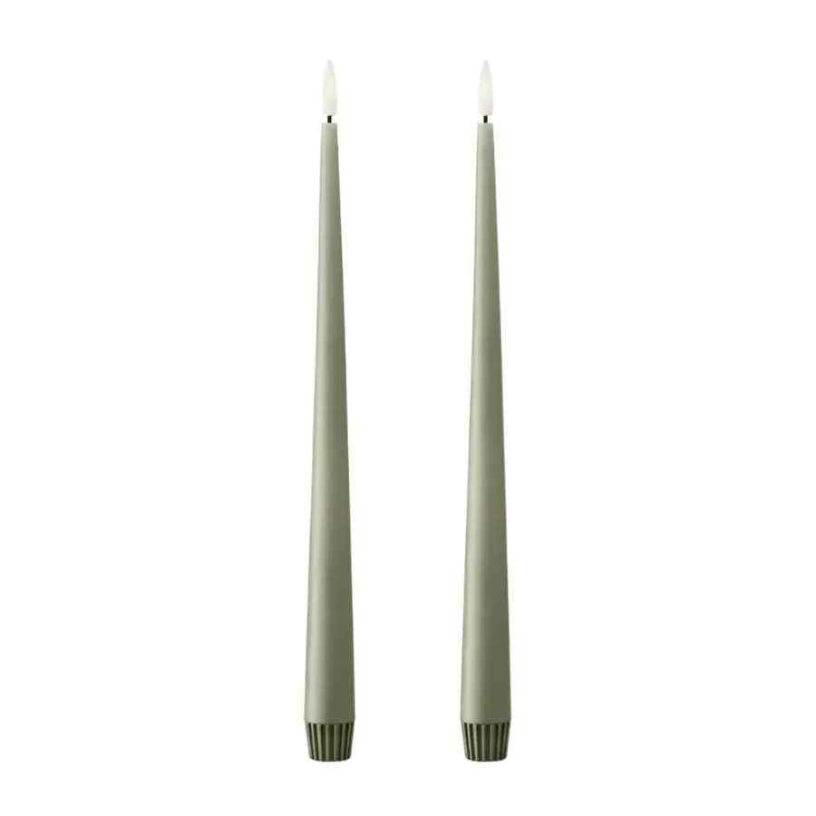 Ester & erik taper kaars LED 2-pack, 69 Artichoke , 30 cm< Led-Kaarsen