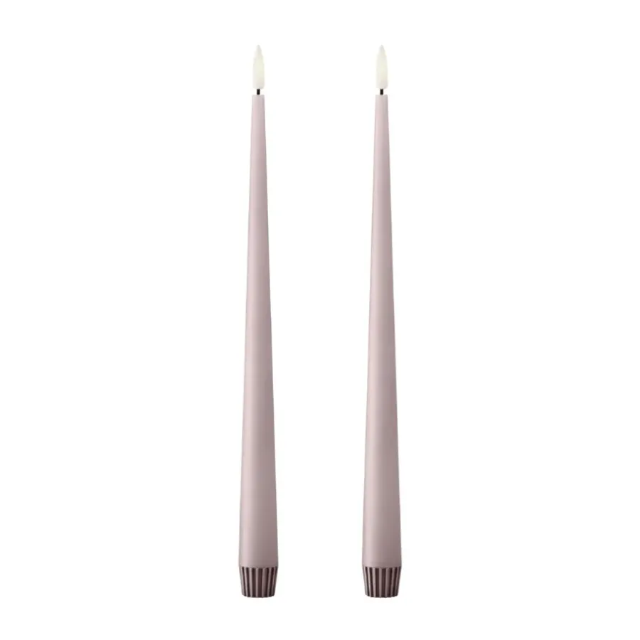 Ester & erik taper kaars LED 2-pack, 52 Soft Rose , 30 cm< Led-Kaarsen