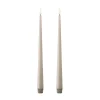 Ester & erik taper kaars LED 2-pack, 22 Linen Grey , 30 cm< Led-Kaarsen