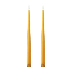 Ester & erik taper kaars LED 2-pack, 85 Mango , 30 cm< Led-Kaarsen