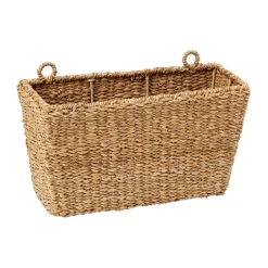 Dixie Esther wandhangende opbergmand 40x16x22 cm, Natural< Opbergmanden