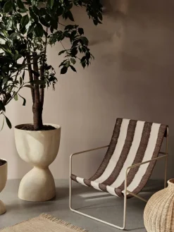 Ferm Living Evoke pot 70 cm, Warm Sand< Bloempotten