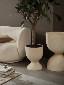 Ferm Living Evoke pot 70 cm, Warm Sand< Bloempotten