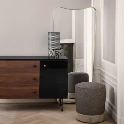GUBI F.A.33 Spiegel, black brass, groot< Wandspiegels