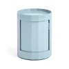 HAY Facet Cabinet low bijzettafel voeten/wielen 49 cm, Misty blue< Ladekasten & Ladeblokken