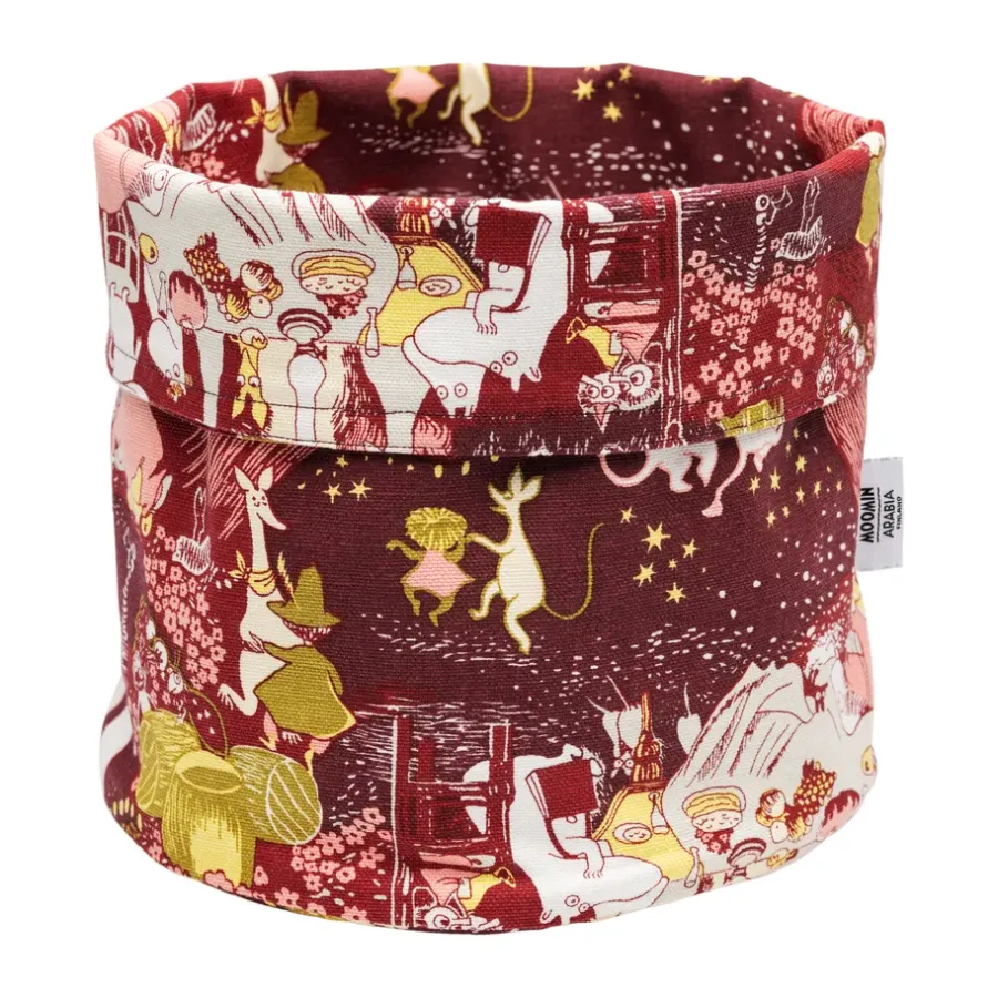Moomin Arabia Feestelijke momenten mumin opbergmand, Ø20x18 cm< Opbergmanden|Kerstdecoraties