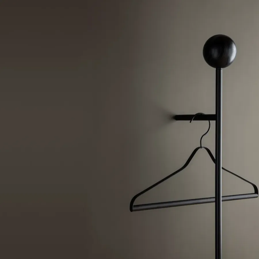 Ferm Living kleerhanger 3-pack, zwart< Kapstokken & Hangrekken|Haken & Hangers