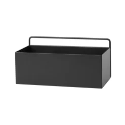 Ferm Living wall box rectangle, zwart< Planken & Planksystemen
